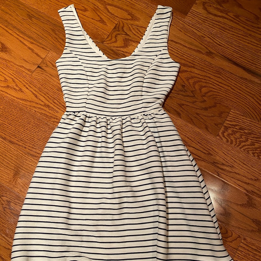 Navy and white Stripe Dress